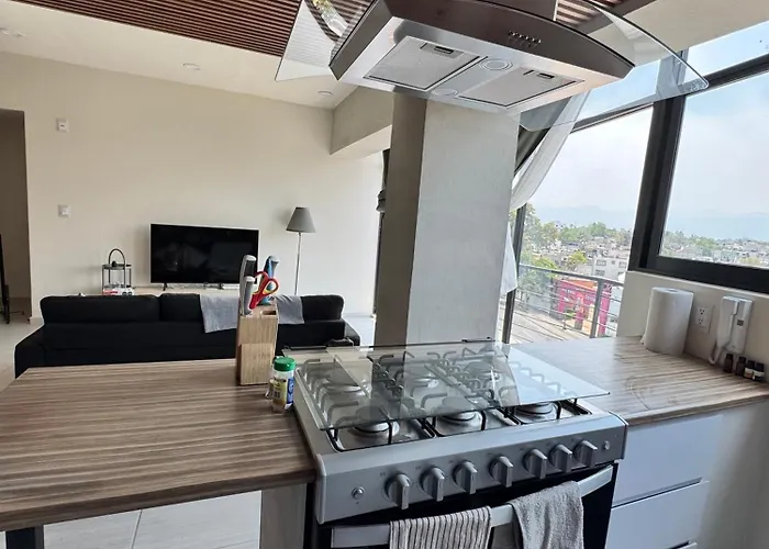 Apartamento 2br Terrace - 10 Min To Estadio Azteca *
